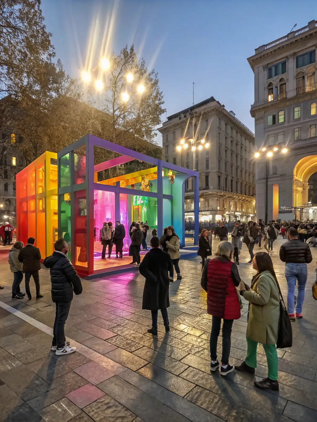 A photograph of a public art installation supported by FRAC in a local community, demonstrating the organization's outreach and engagement efforts.